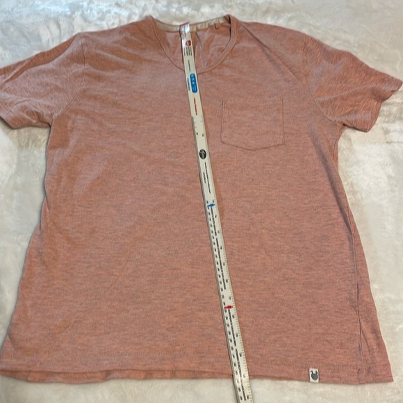 Men’s Demin and Flower, pink v-neck tshirt - Picture 9 of 11